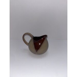 Sango Nova Brown Creamer 4933 Brown Drip Glaze Stoneware
